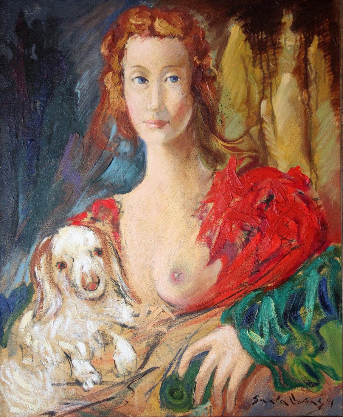 Mujer con perro