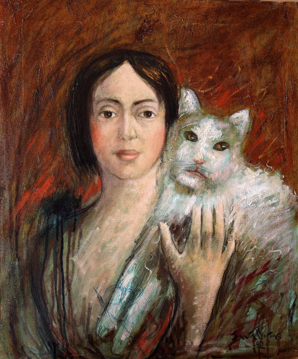 Dama con Gato