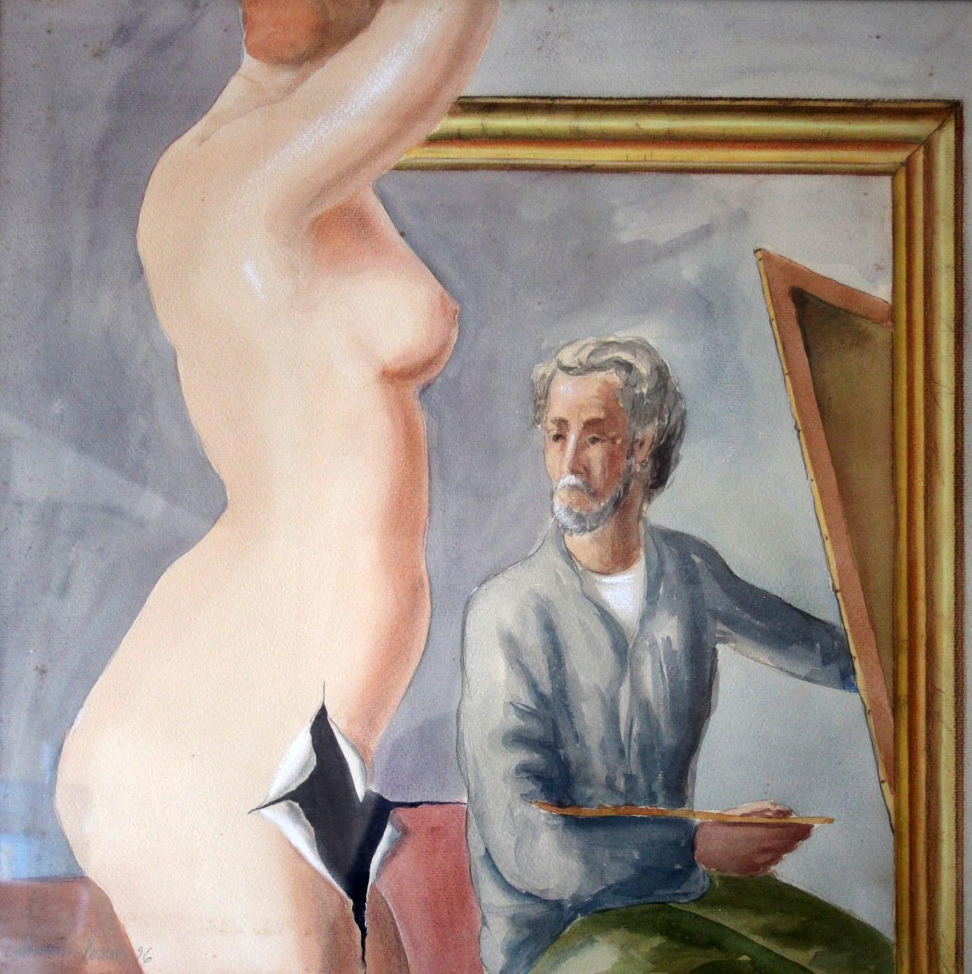 Autorretrato con modelo