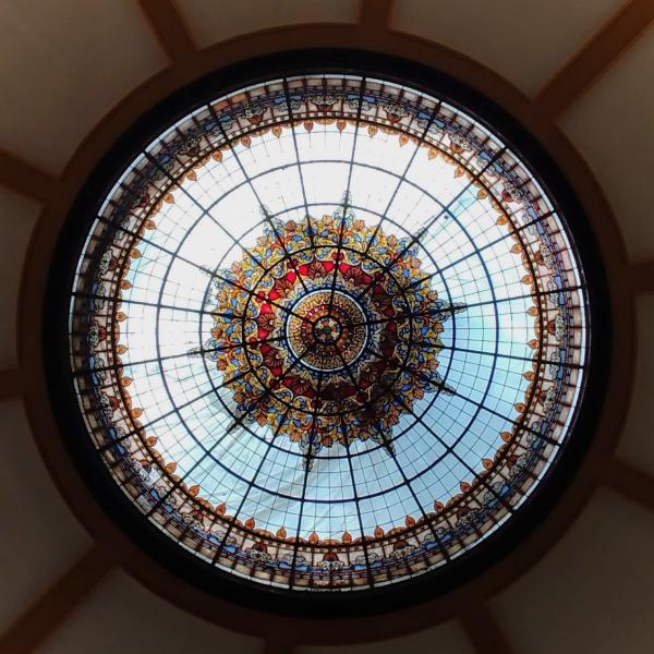 VIDRIERA CÚPULA SALÓN ROTONDA — MAUMEJEAN, S.A. - VIDRIERAS ARTÍSTICAS