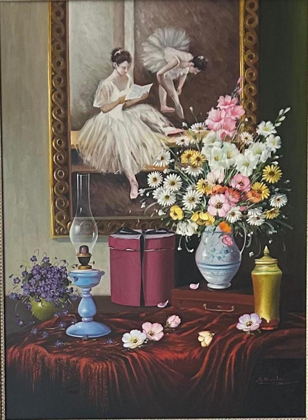 BAILARINAS Y FLORES