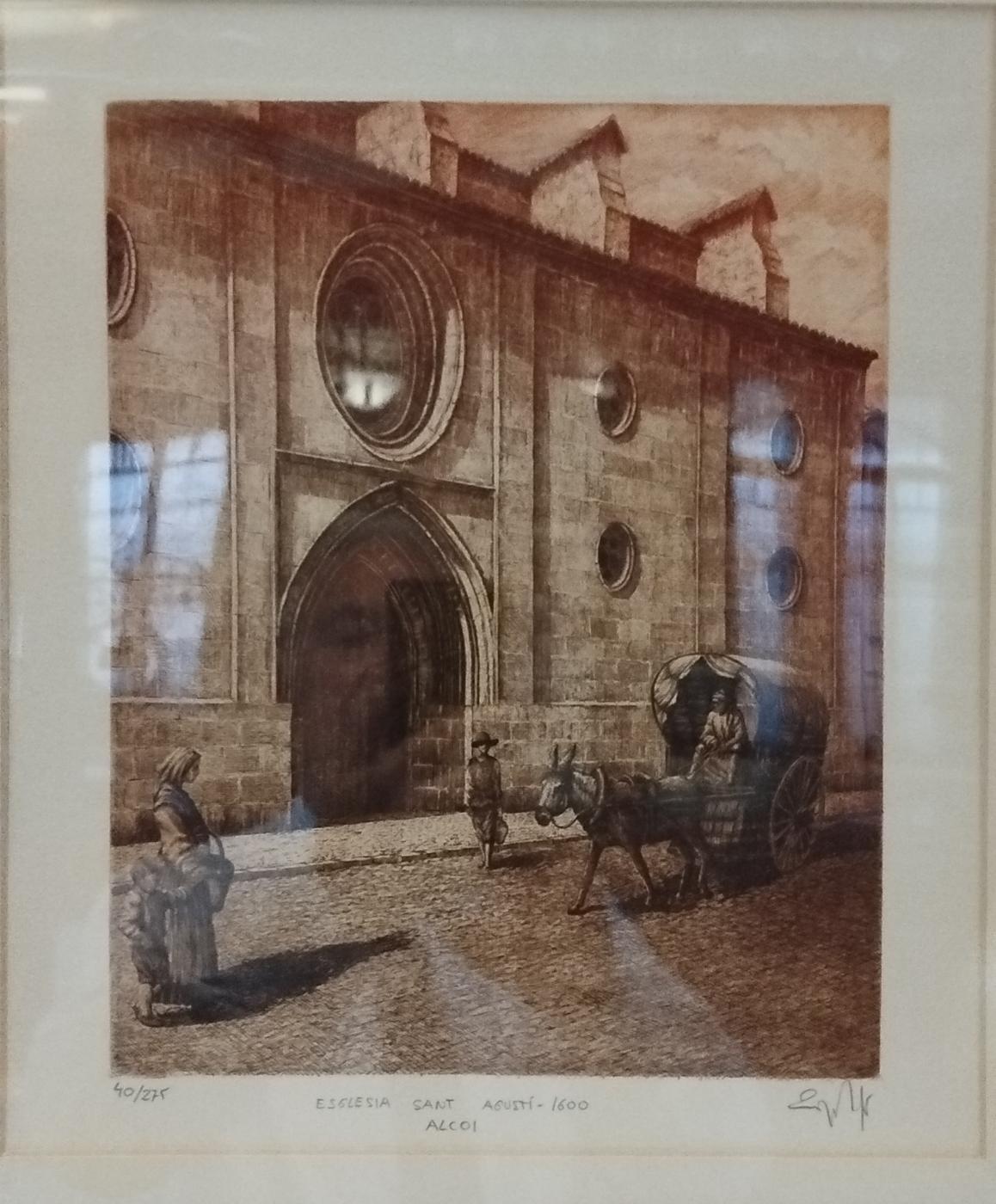 GRABADO IGLESIA DE SAN AGUSTÍN