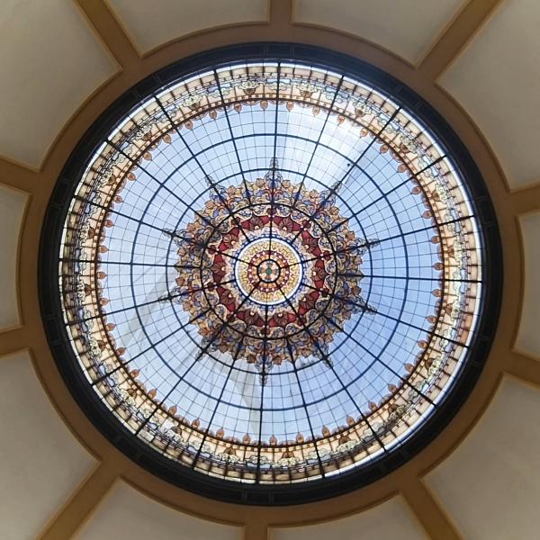 VIDRIERA CÚPULA SALÓN ROTONDA — MAUMEJEAN, S.A. - VIDRIERAS ARTÍSTICAS