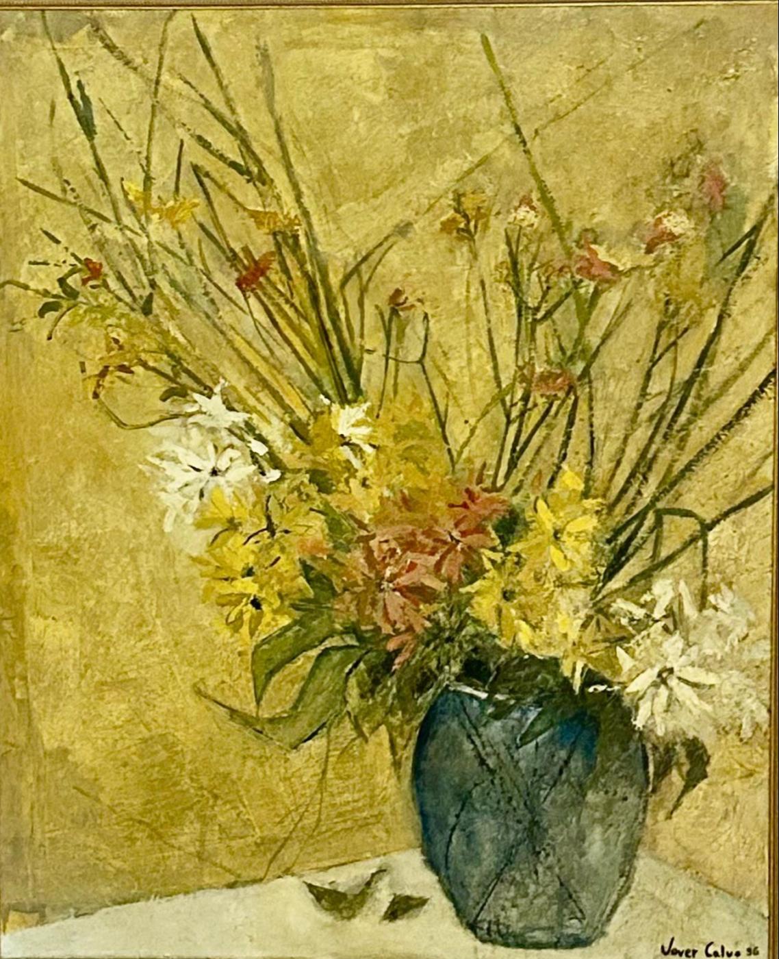 JARRÓN CON FLORES