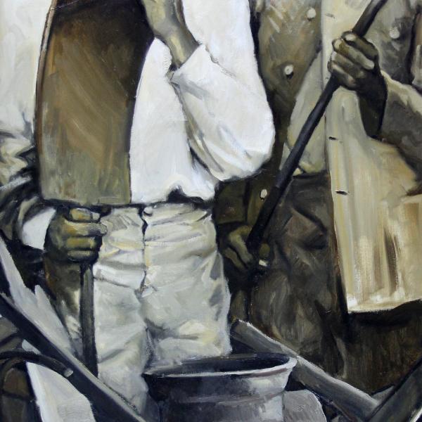 Boceto barricada II — Ramón Castañer Segura
