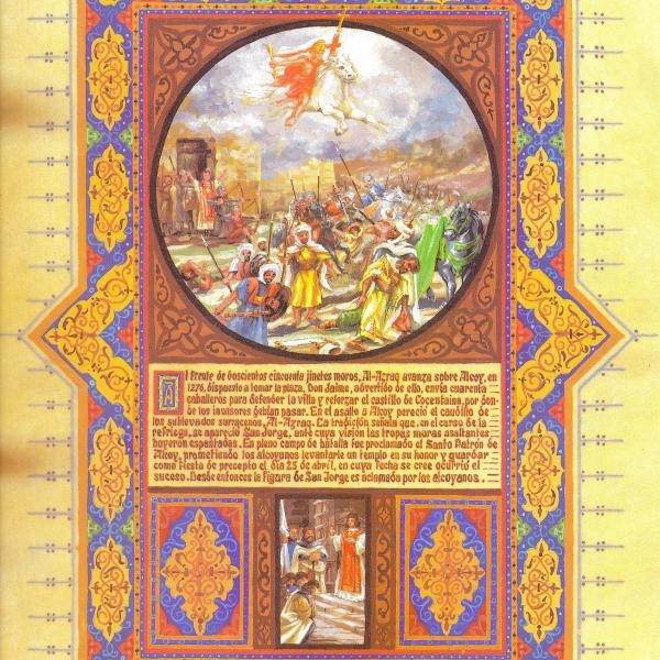 PINTURA MINIADA - LA MUERTE DE AL-AZRAQ 1276 — Luis Solbes Payá
