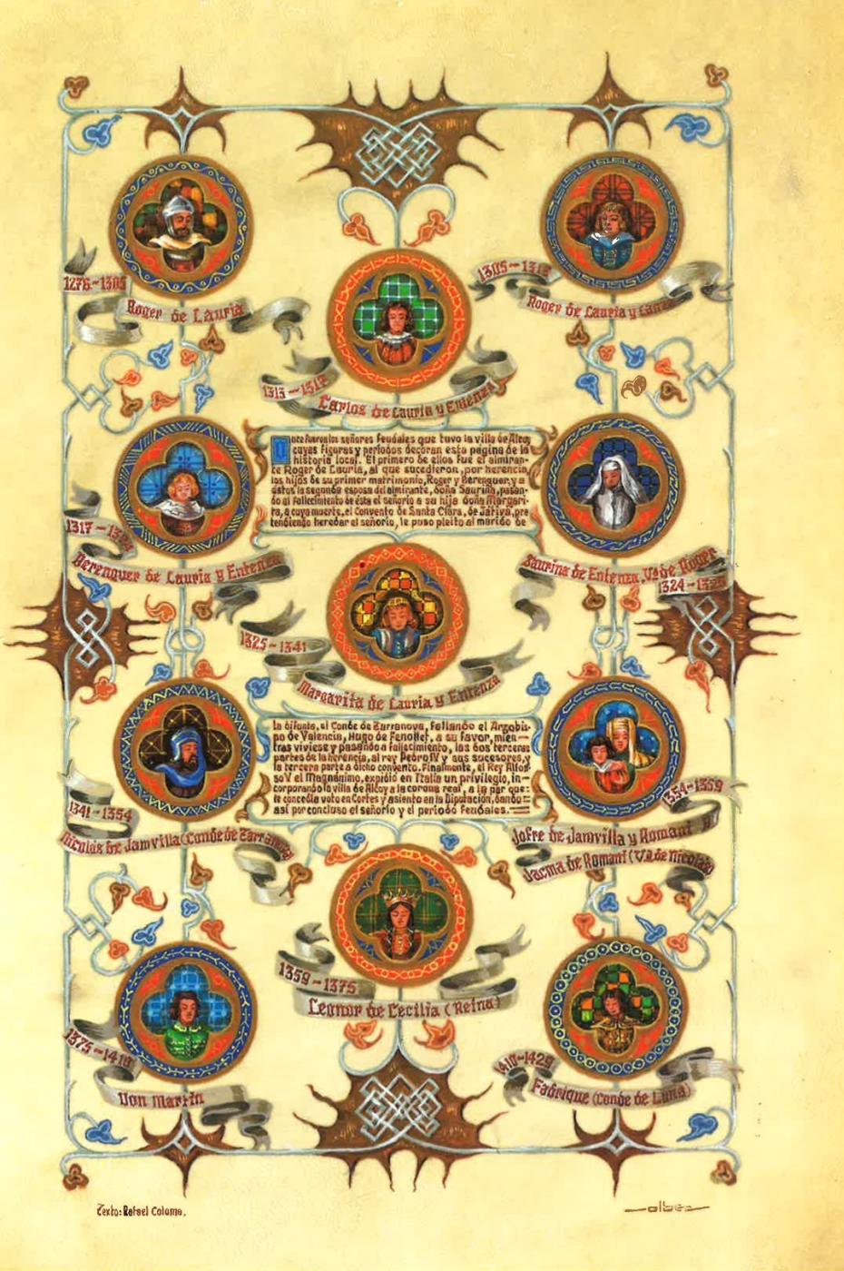 PINTURA MINIADA - ALCOY FEUDAL 1276-1447