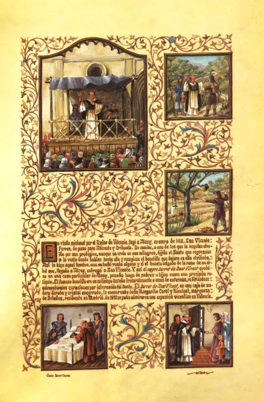 PINTURA MINIADA - SAN VICENTE FERRER EN ACOY 1411