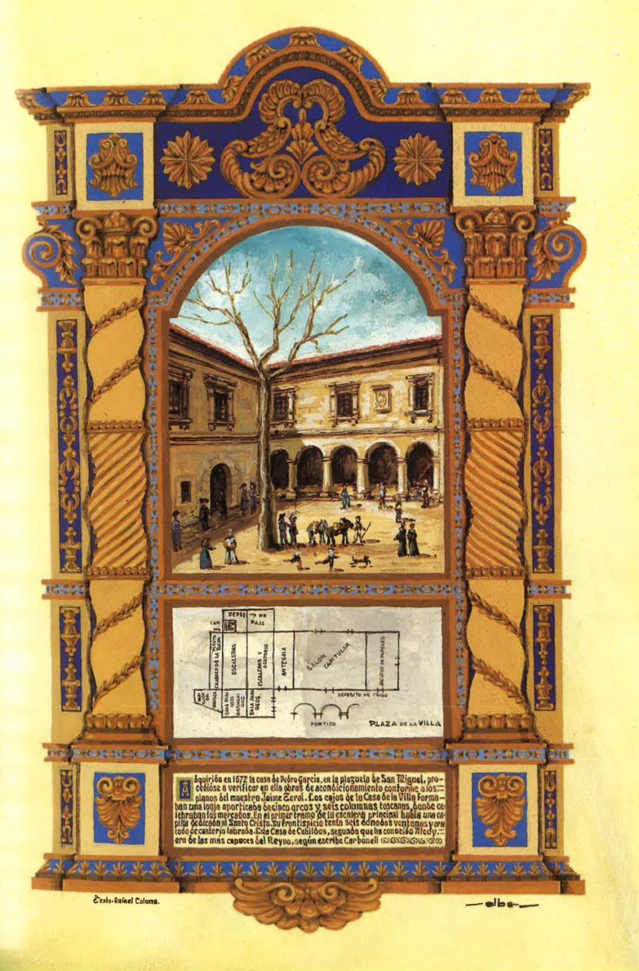PINTURA MINIADA - LA ANTIGUA CASA DE LA VILLA SIGLOS XV Y XVI