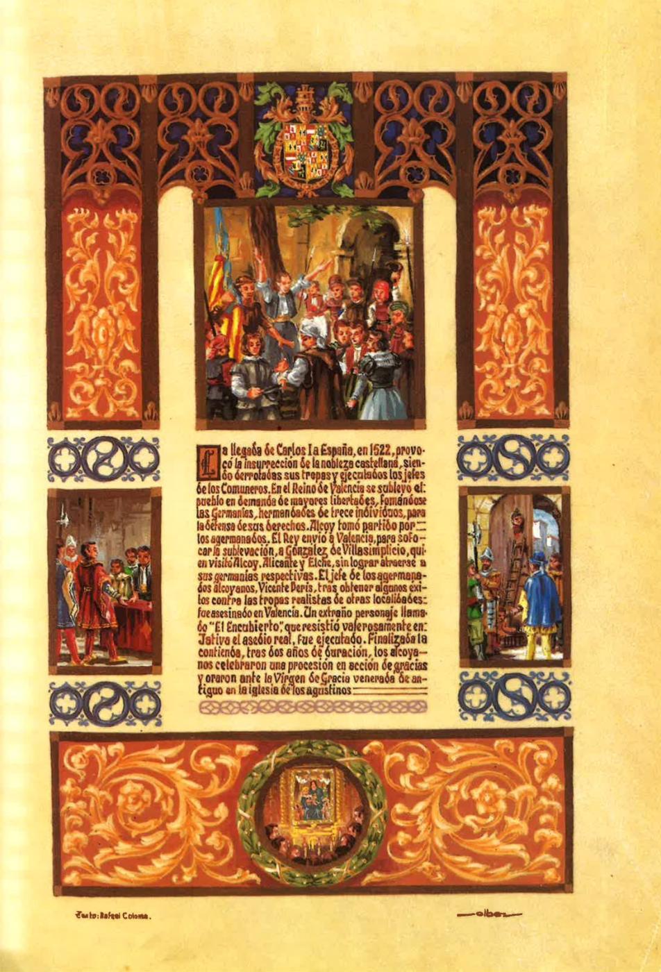 PINTURA MINIADA - LAS GERMANÍAS 1522