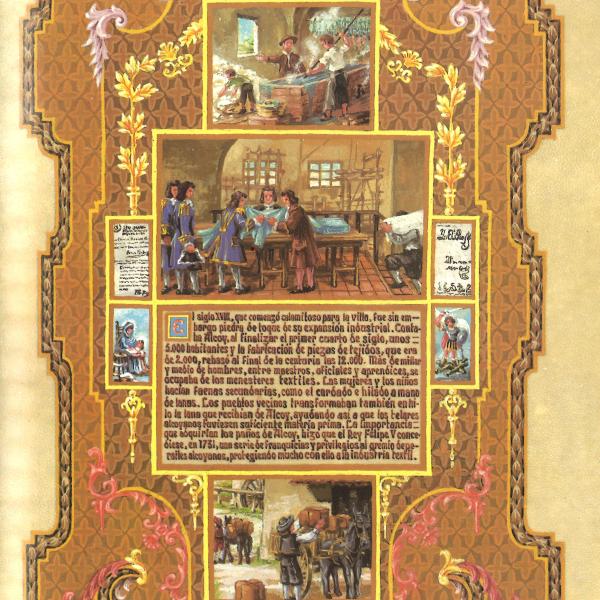 PINTURA MINIADA - LA REAL FÁBRICA DE PAÑOS 1731 — Luis Solbes Payá
