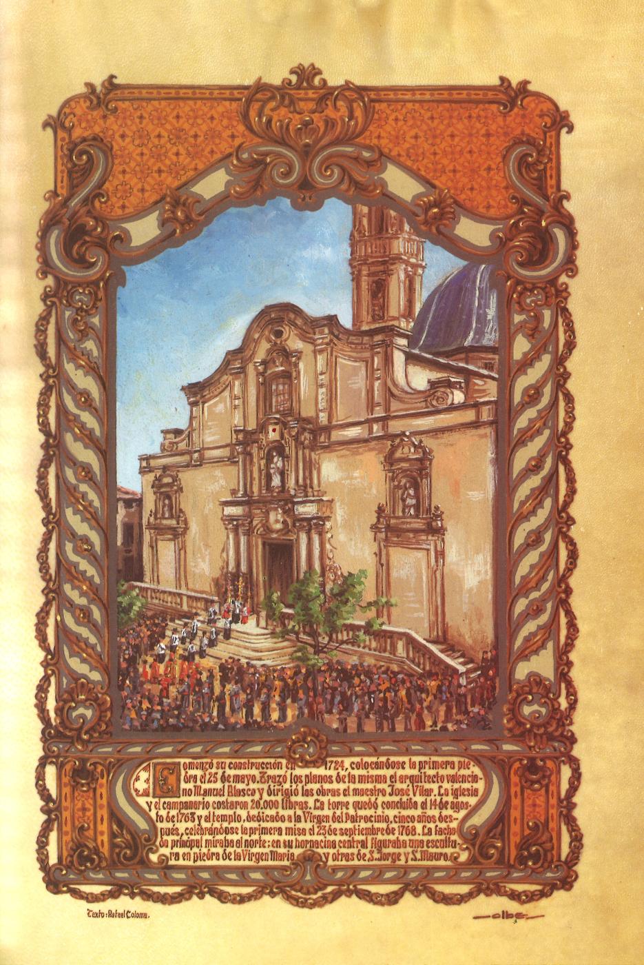 PINTURA MINIADA - NUEVO TEMPLO DE SANTA MARÍA 1723-1763
