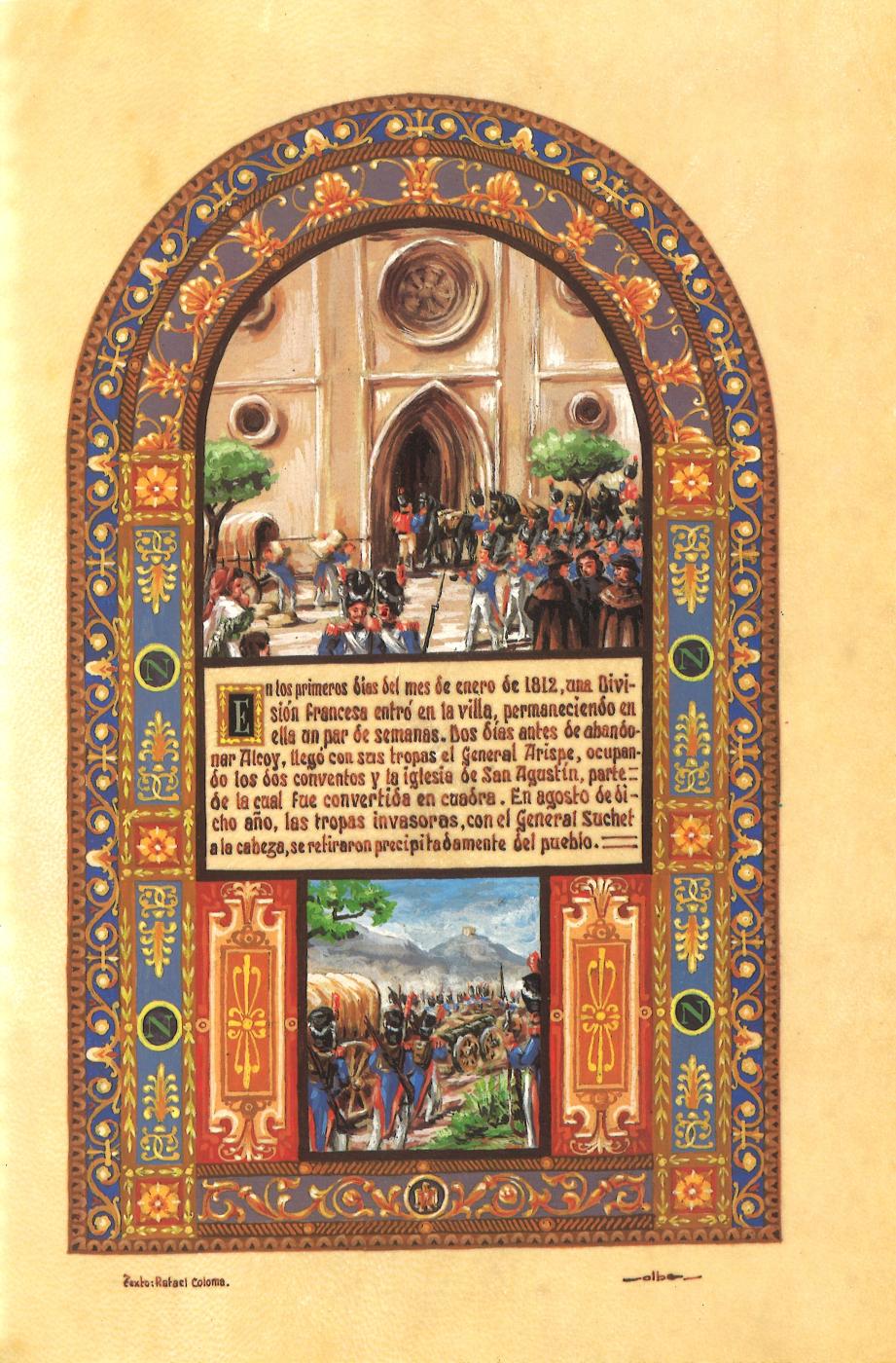 PINTURA MINIADA - LA GUERRA DE LA INDEPENDENCIA, ALCOY 1810-1815