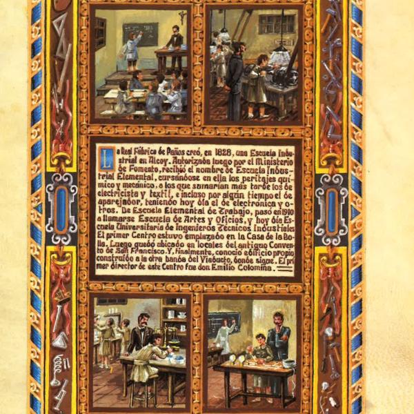PINTURA MINIADA - ESTUDIOS INDUSTRIALES 1828-1852-1802 — Luis Solbes Payá