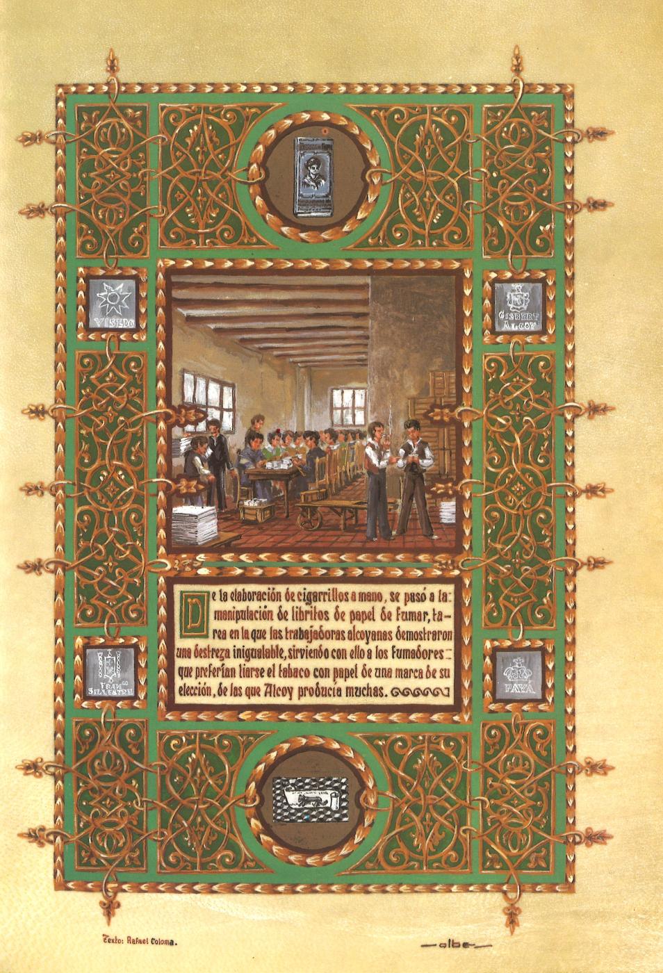 PINTURA MINIADA - EL PAPEL DE FUMAR 1833