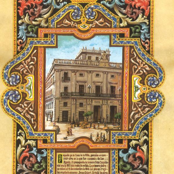 PINTURA MINIADA - LA NUEVA CASA CONSISTORIAL 1846-1863 — Luis Solbes Payá