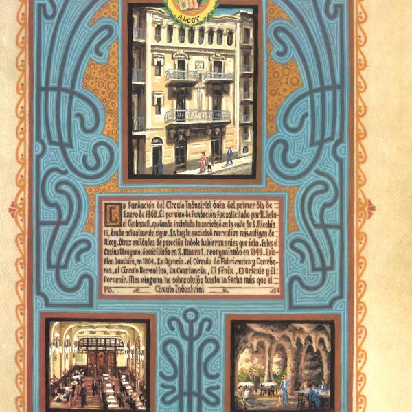PINTURA MINIADA - FUNDACIÓN DEL CÍRCULO INDUSTRIAL 1868 — Luis Solbes Payá