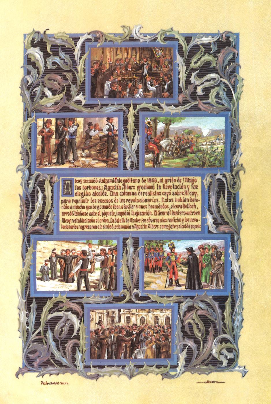 PINTURA MINIADA - LA REVOLUCIÓN DE 1868