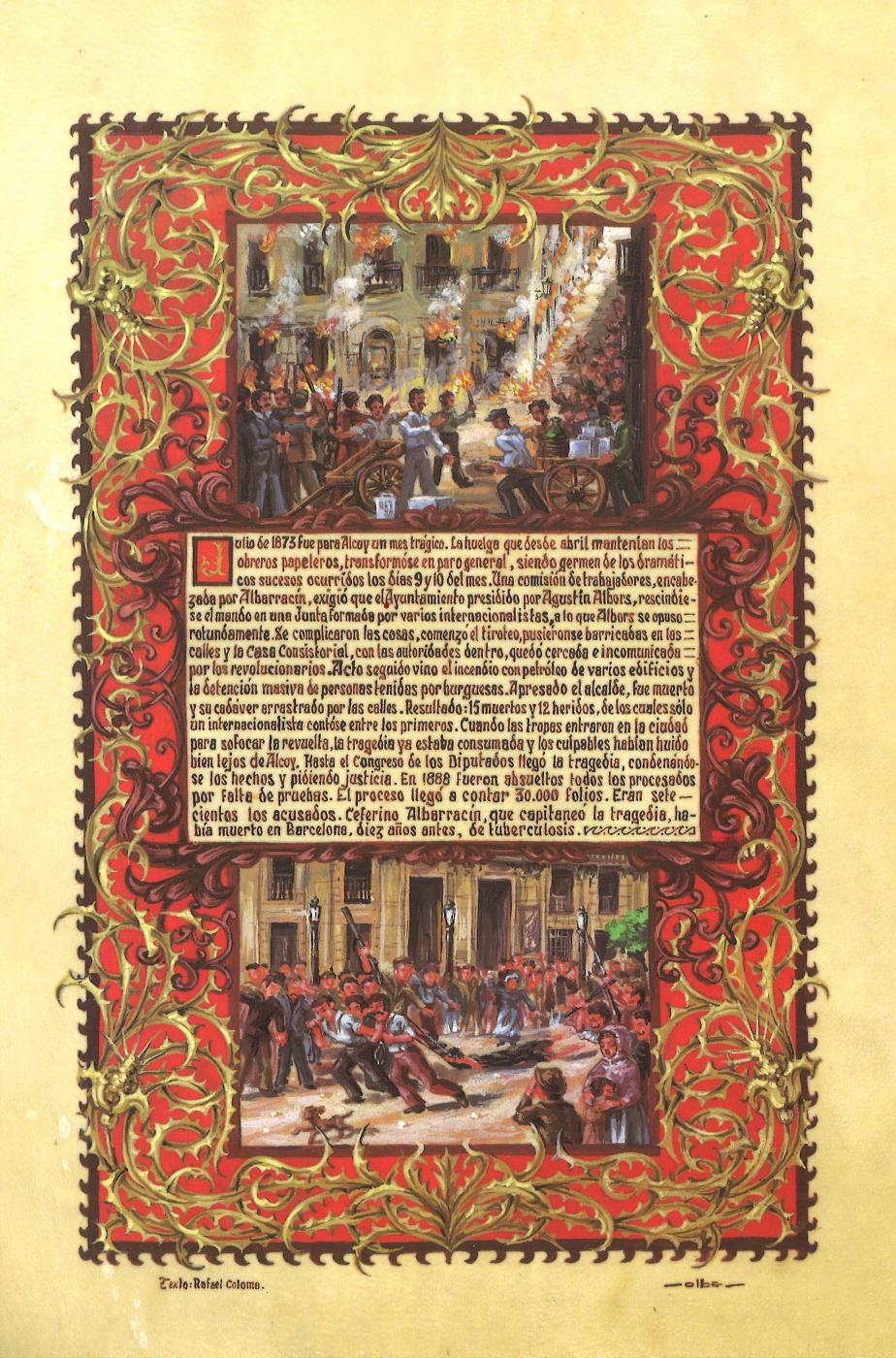 PINTURA MINIADA - EL PETROLIO 1873