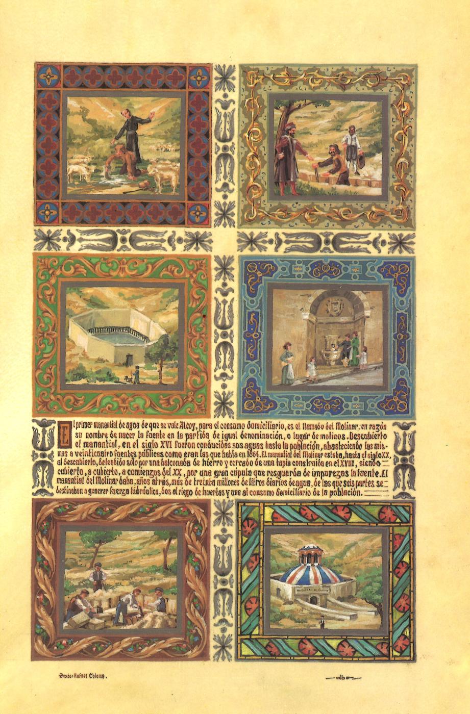 PINTURA MINIADA - LA FUENTE DEL MOLINAR
